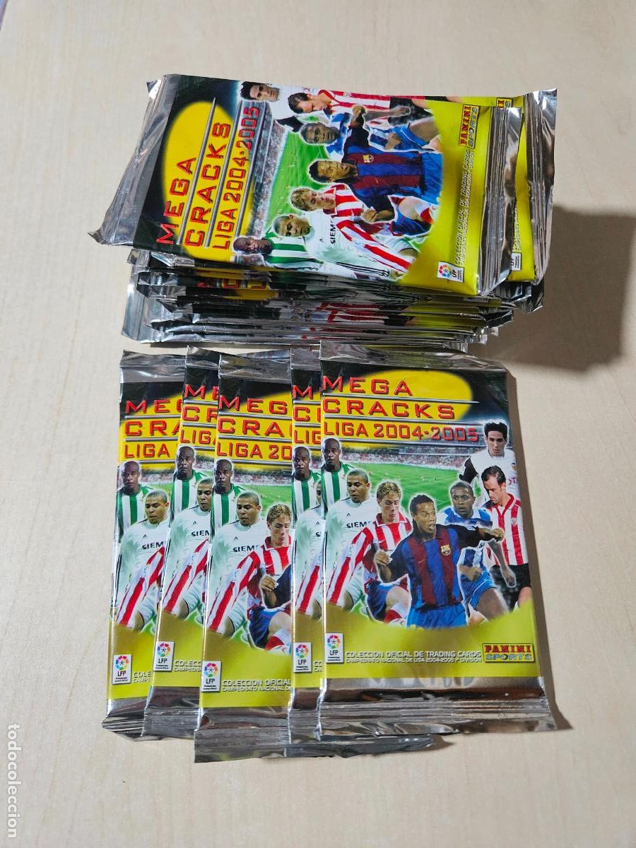 Cromos de f&uacute;tbol: 1 SOBRE SIN ABRIR MEGACRACKS MEGA CRACKS 2004 2005 04 05 POSIBLE MESSI ROOKIE