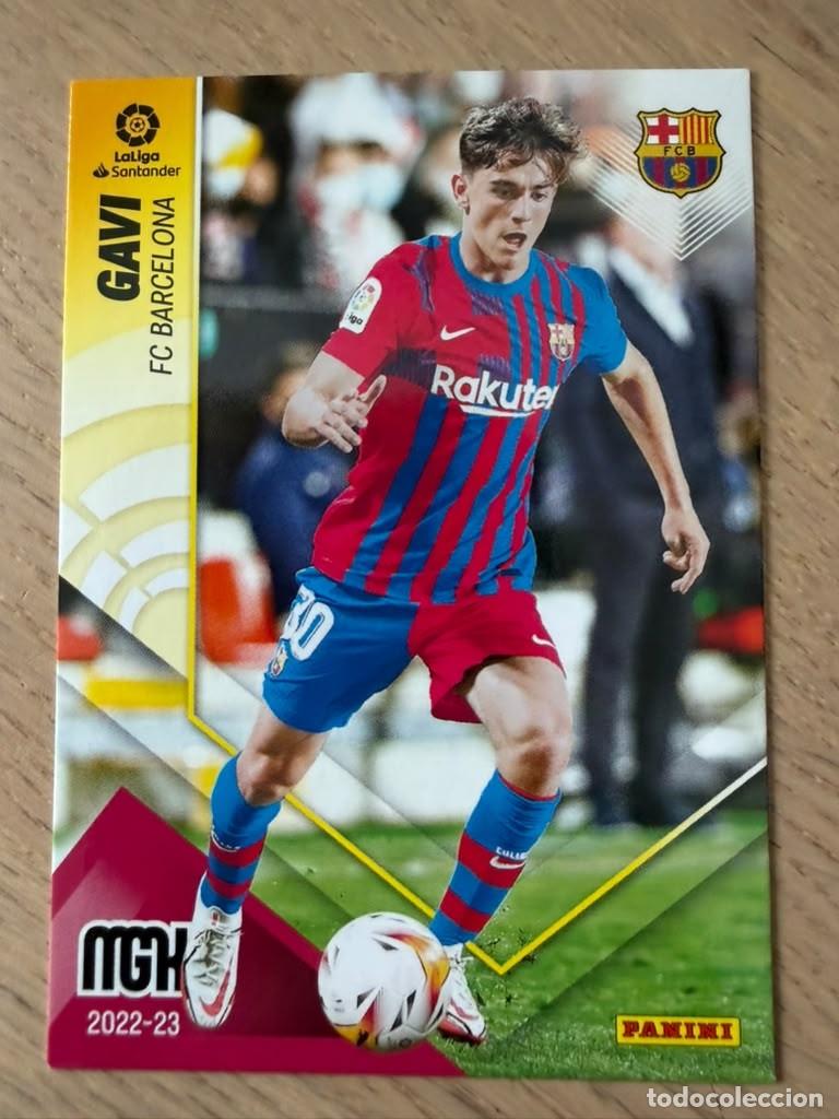 Cromos de f&uacute;tbol: 76 GAVI BARCELONA 22 23 2022 2023 LIGA SANTANDER PANINI MEGACRACKS MGK CARD