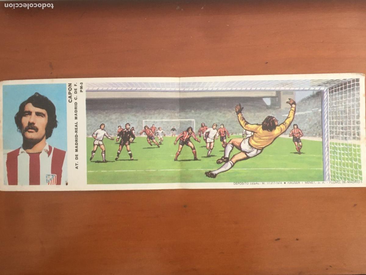 Cromos de Futebol: capon atletico madrid CROMO diorama FUTBOL EN ACCION ORIGINAL ANTIGUO NUNCA PEGADO