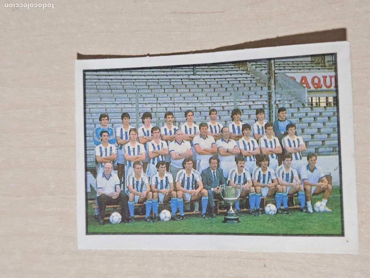 Fu&szlig;ball-Sticker: BOLLY F&Uacute;TBOL BOLLYCAO LIGA 87 88 1987 1988 - 228 ALINEACION REAL SOCIEDAD - NUNCA PEGADO