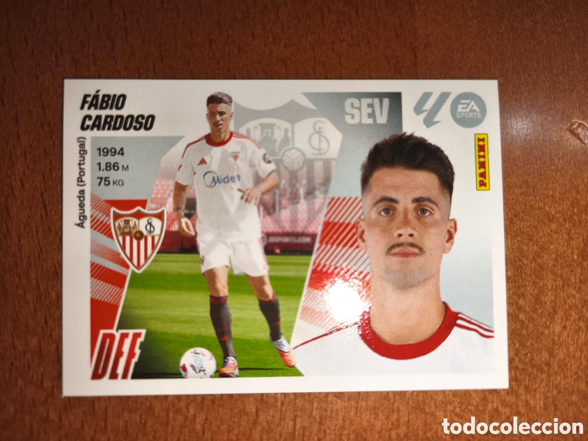 Fu&szlig;ball-Sticker: Fabio Cardoso fichaje n&deg;60 liga este 25/26 Sevilla