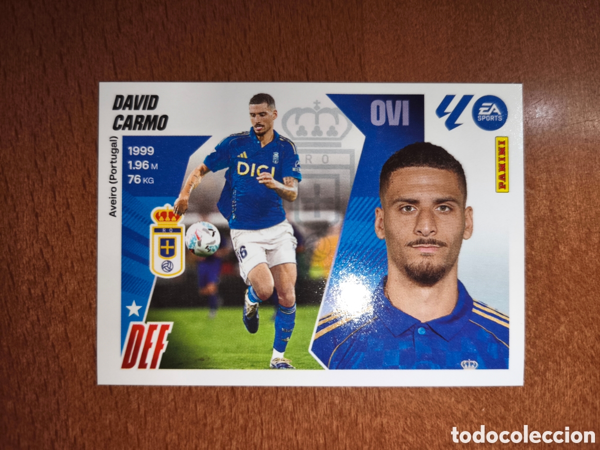 Fu&szlig;ball-Sticker: David Carmo fichaje n&deg;61 liga este 25/26 Oviedo