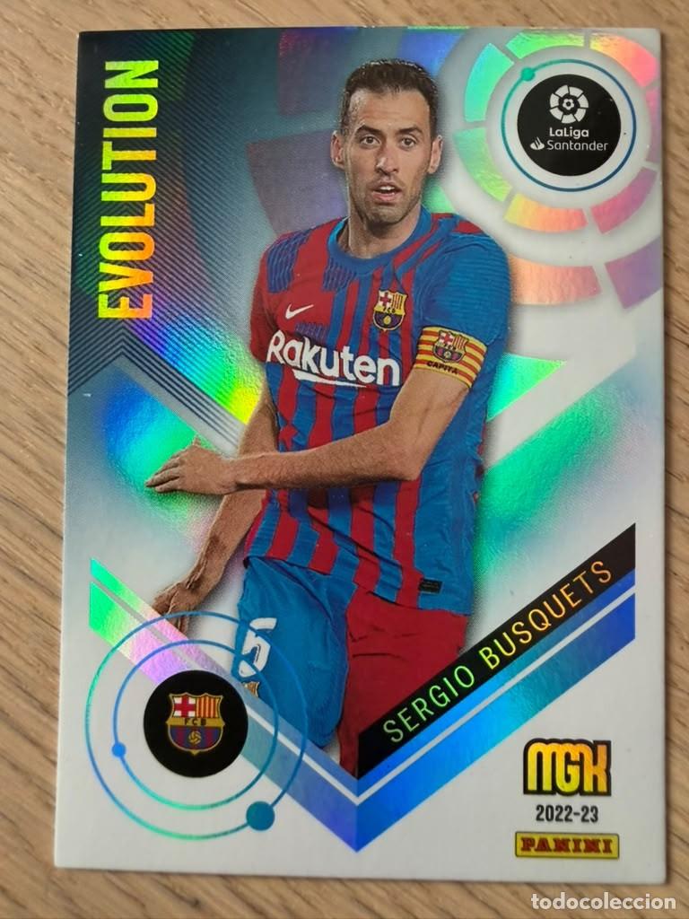 Figurine di Calcio: 401 SERGIO BUSQUET EVOLUTION BARCELONA 22 23 2022 2023 LIGA SANTANDER PANINI MEGACRACKS MGK CARD
