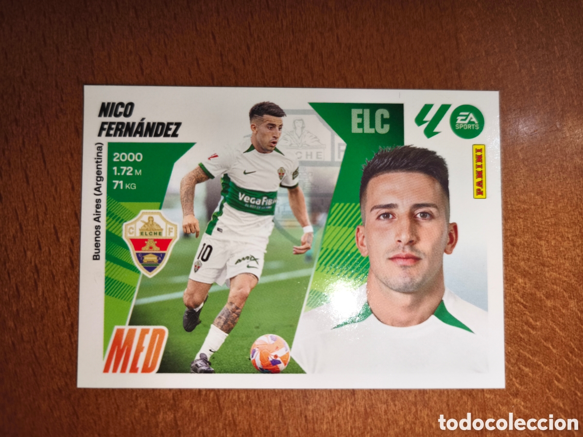 Cartes &agrave; collectionner de Football: Nico Fern&aacute;ndez n&deg;14 liga este 25/26 Elche