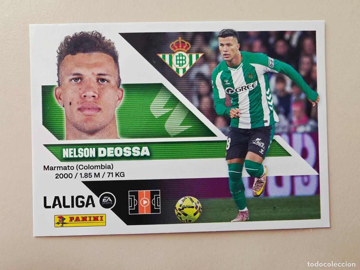 Cromos de f&uacute;tbol: 11 BIS Nelson Deossa, Coloca, Real Betis, Panini Ediciones Liga Este 2026 2027 sin pegar