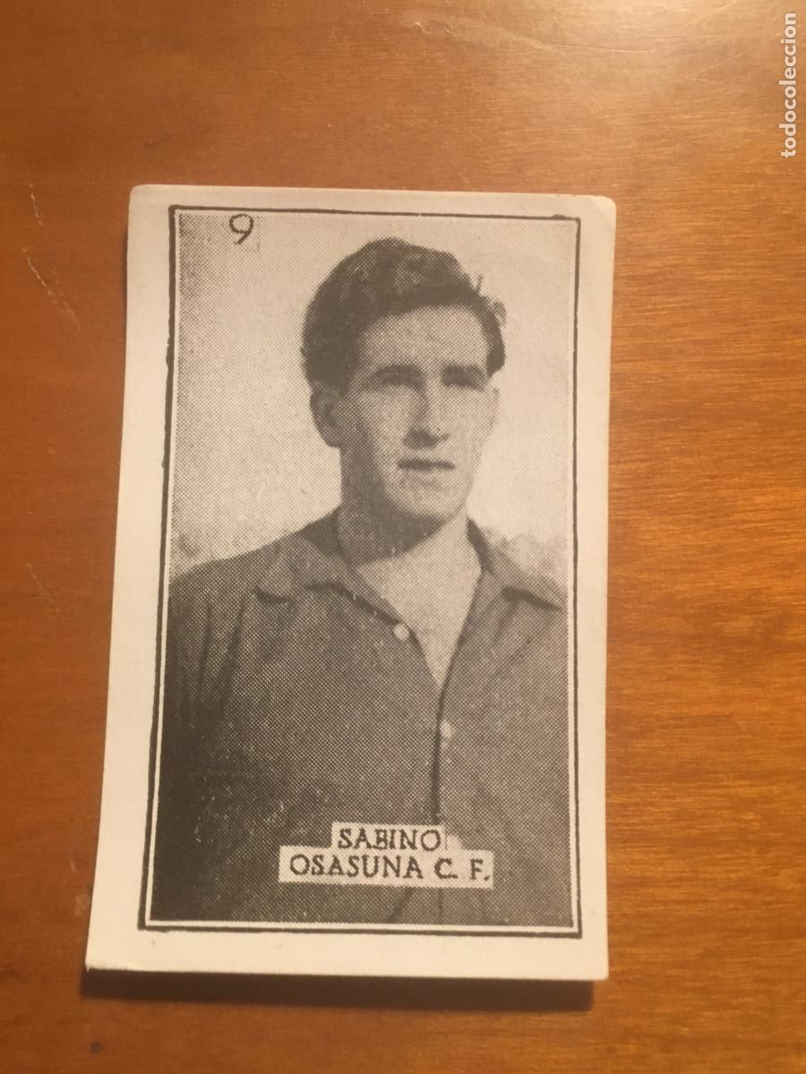 Cromos de f&uacute;tbol: sabino osasuna futbol primera division graficas brasil 1956 1957 56 57 nunca pegado