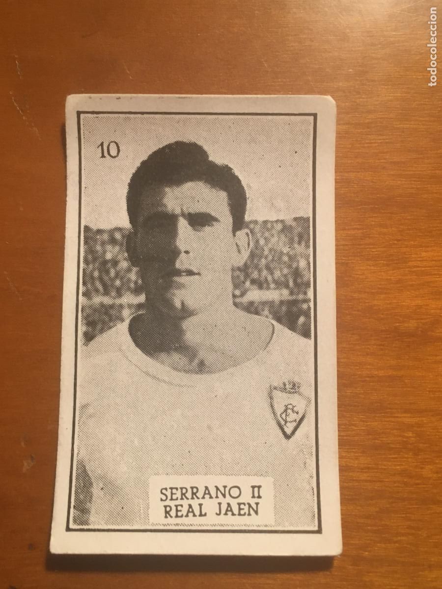 Cromos de f&uacute;tbol: serrano II real jaen futbol primera division graficas brasil 1956 1957 56 57 nunca pegado