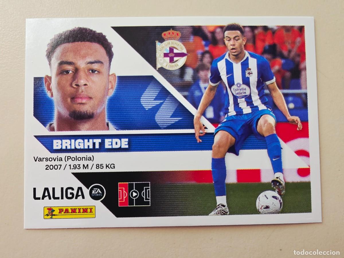 Cromos de f&uacute;tbol: 8 BIS Bright Ede, Coloca, Deportivo de A Coru&ntilde;a, Panini Ediciones Liga Este 2026 2027 sin pegar