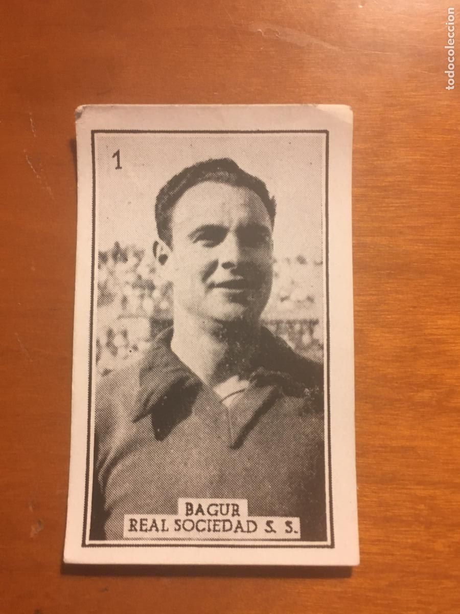 Cromos de f&uacute;tbol: bagur real sociedad futbol primera division graficas brasil 1956 1957 56 57 nunca pegado