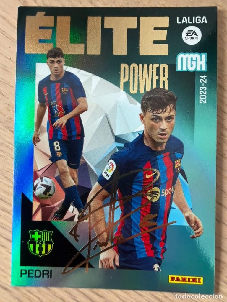 Cromos de f&uacute;tbol: P13 P 13 PEDRI ELITE POWER BARCELONA 23 24 2023 2024 LIGA EA SPORT PANINI MEGACRAKS MGK CARD