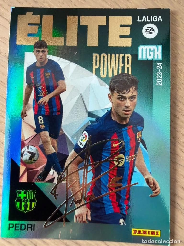 Cromos de f&uacute;tbol: P13 P 13 PEDRI ELITE POWER BARCELONA 23 24 2023 2024 LIGA EA SPORT PANINI MEGACRAKS MGK CARD