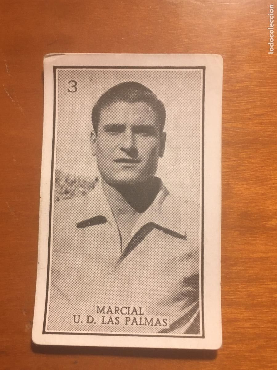 Cromos de f&uacute;tbol: marcial las palmas futbol primera division graficas brasil 1956 1957 56 57 nunca pegado