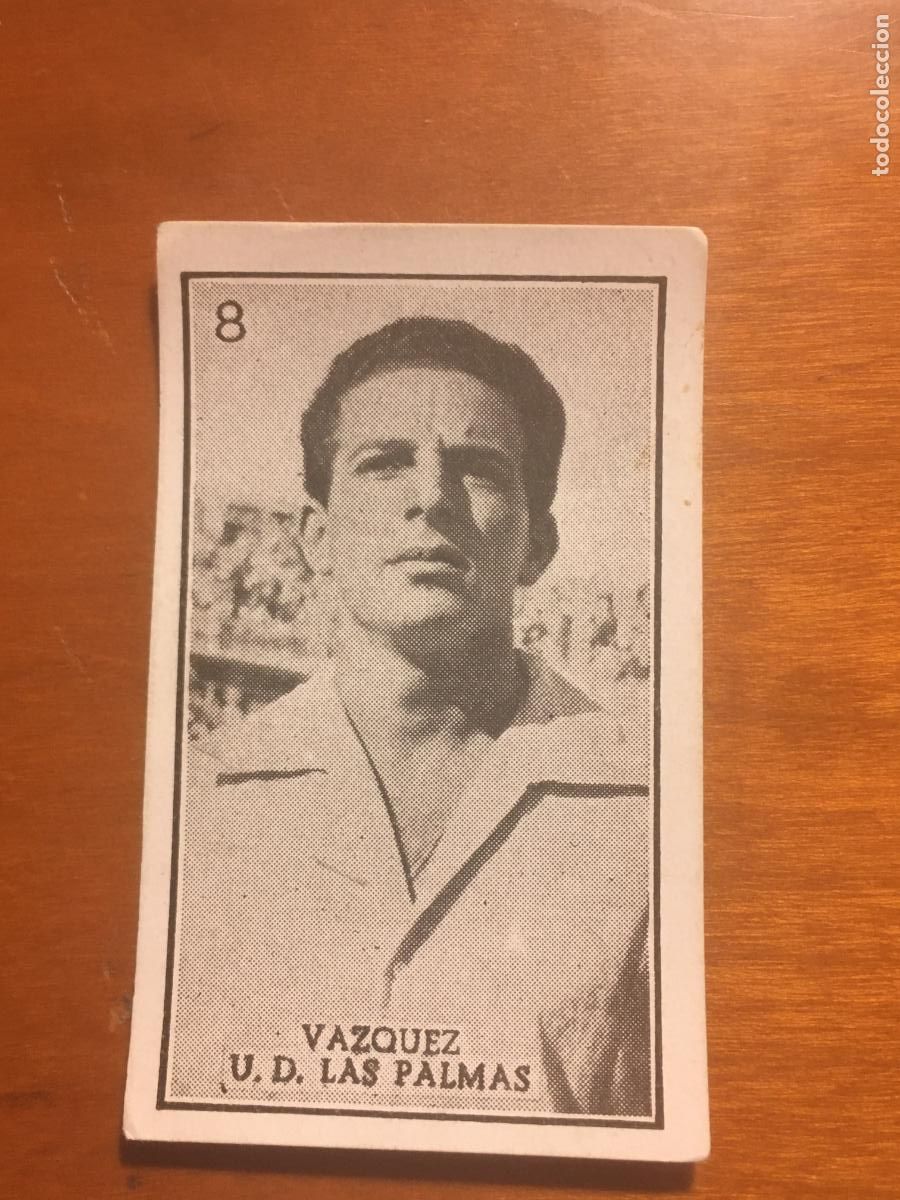 Cromos de f&uacute;tbol: vazquez las palmas futbol primera division graficas brasil 1956 1957 56 57 nunca pegado