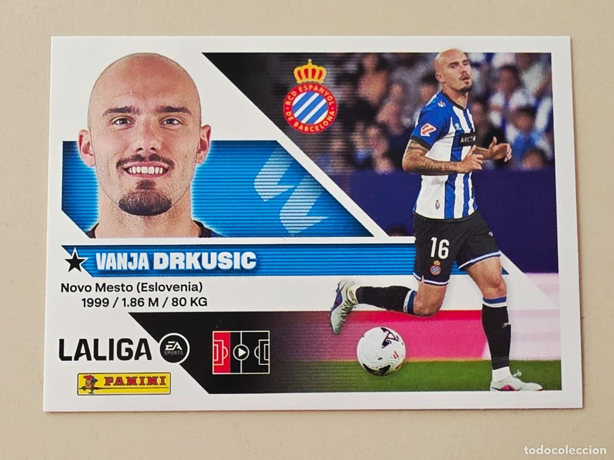 Cromos de f&uacute;tbol: 6 BIS Vanja Drkusic, Coloca, RCD Espanyol, Panini Ediciones Liga Este 2026 2027 sin pegar