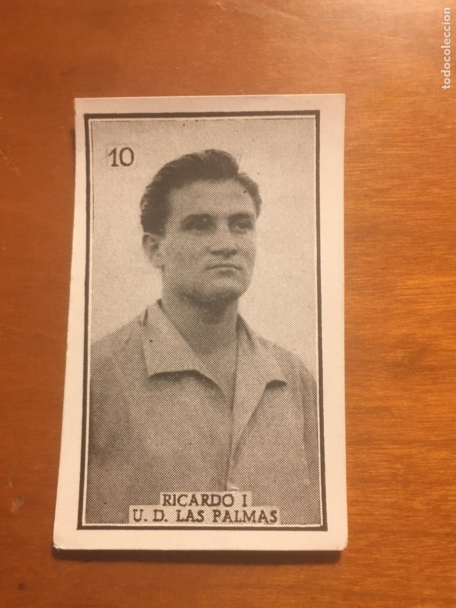 Cromos de f&uacute;tbol: ricardo I las palmas futbol primera division graficas brasil 1956 1957 56 57 nunca pegado