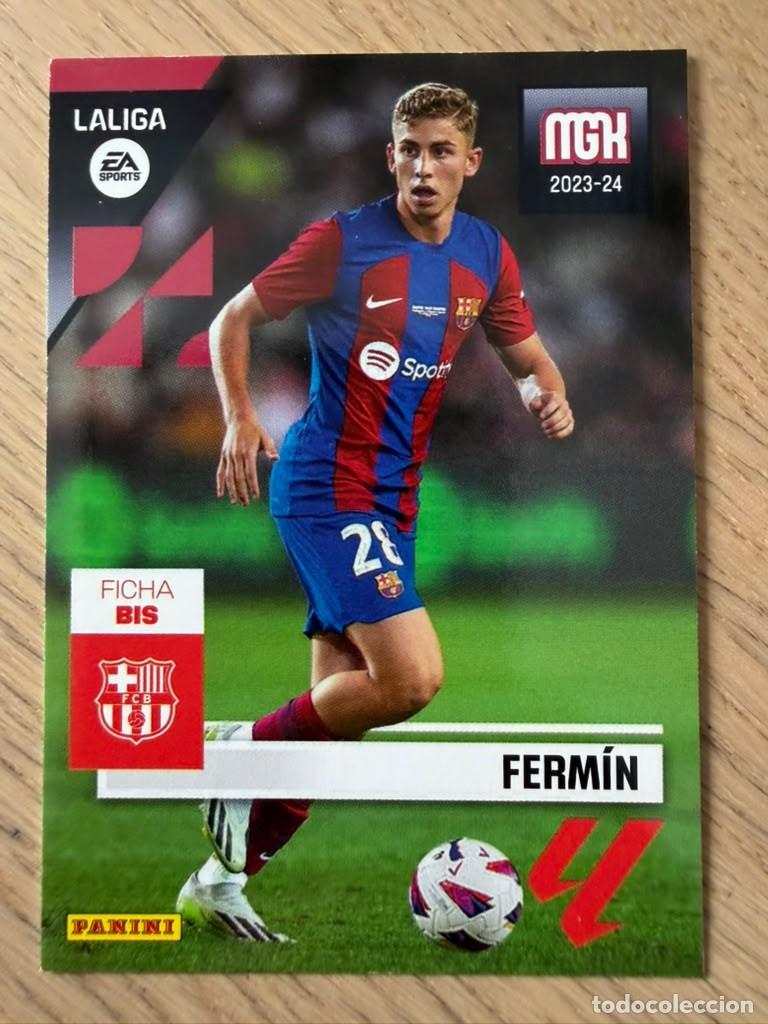 Cromos de f&uacute;tbol: 106 BIS COLOCA FERMIN BARCELONA 23 24 2023 2024 LIGA EA SPORT PANINI MEGACRAKS MGK CARD