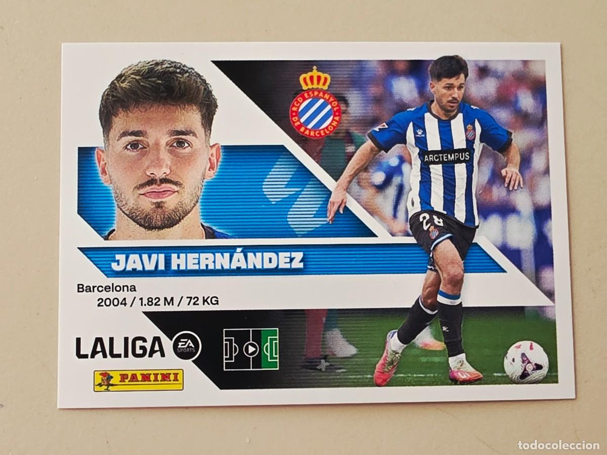 Cromos de f&uacute;tbol: 15 BIS Javi Hern&aacute;ndez, Coloca, RCD Espanyol, Panini Ediciones Liga Este 2026 2027 sin pegar