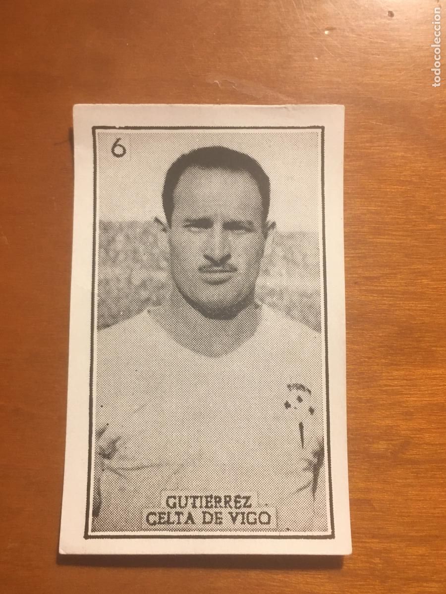 Cromos de f&uacute;tbol: gutierrez celta vigo futbol primera division graficas brasil 1956 1957 56 57 nunca pegado