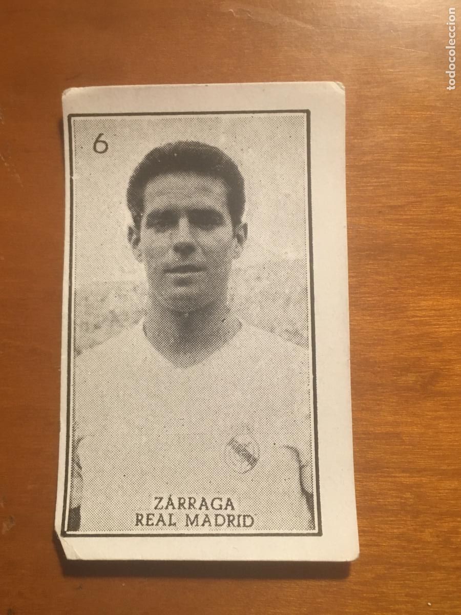 Cromos de f&uacute;tbol: zarraga real madrid futbol primera division graficas brasil 1956 1957 56 57 nunca pegado