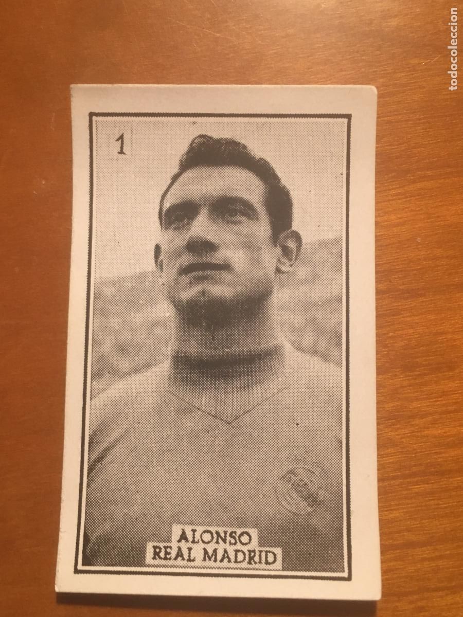 Cromos de f&uacute;tbol: alonso real madrid futbol primera division graficas brasil 1956 1957 56 57 nunca pegado