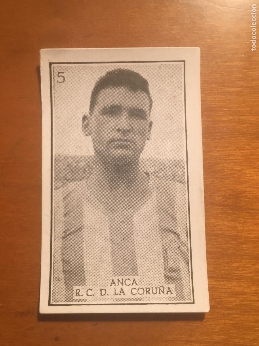 Cromos de f&uacute;tbol: anca deportivo coru&ntilde;a futbol primera division graficas brasil 1956 1957 56 57 nunca pegado