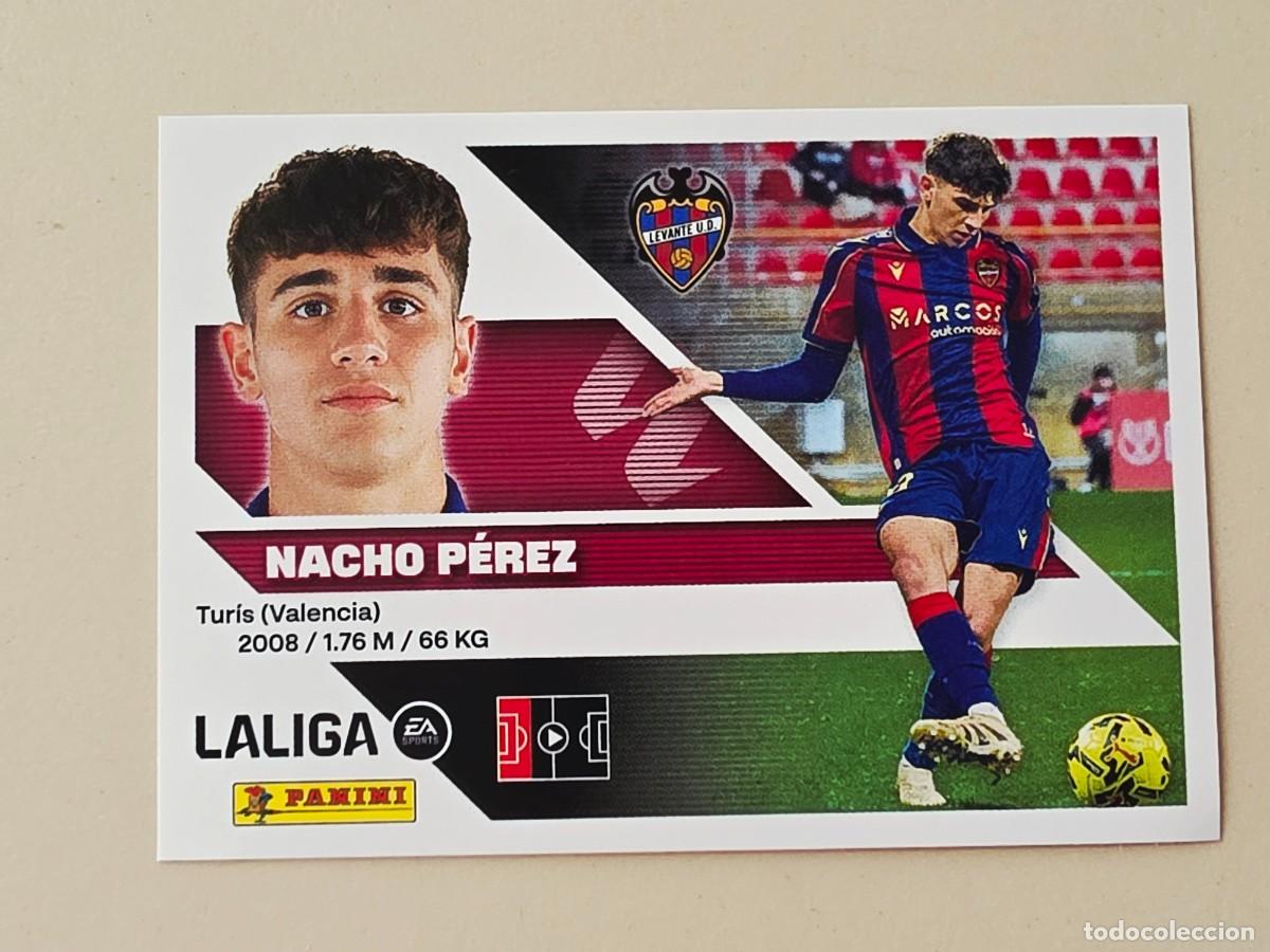 Cromos de f&uacute;tbol: 6 BIS Nacho P&eacute;rez, Coloca, Levante UD, Panini Ediciones Liga Este 2026 2027 sin pegar
