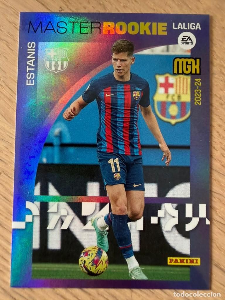 Cromos de f&uacute;tbol: 417 ESTANIS MASTER ROOKIE BARCELONA 23 24 2023 2024 LIGA EA SPORT PANINI MEGACRAKS MGK CARD