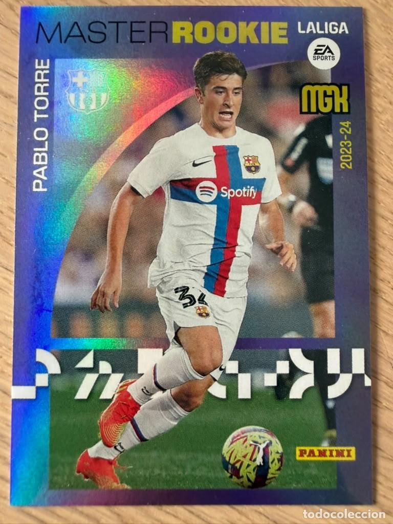 Cromos de Futebol: 427 PABLO TORRE MASTER ROOKIE BARCELONA 23 24 2023 2024 LIGA EA SPORT PANINI MEGACRACKS MGK CARD