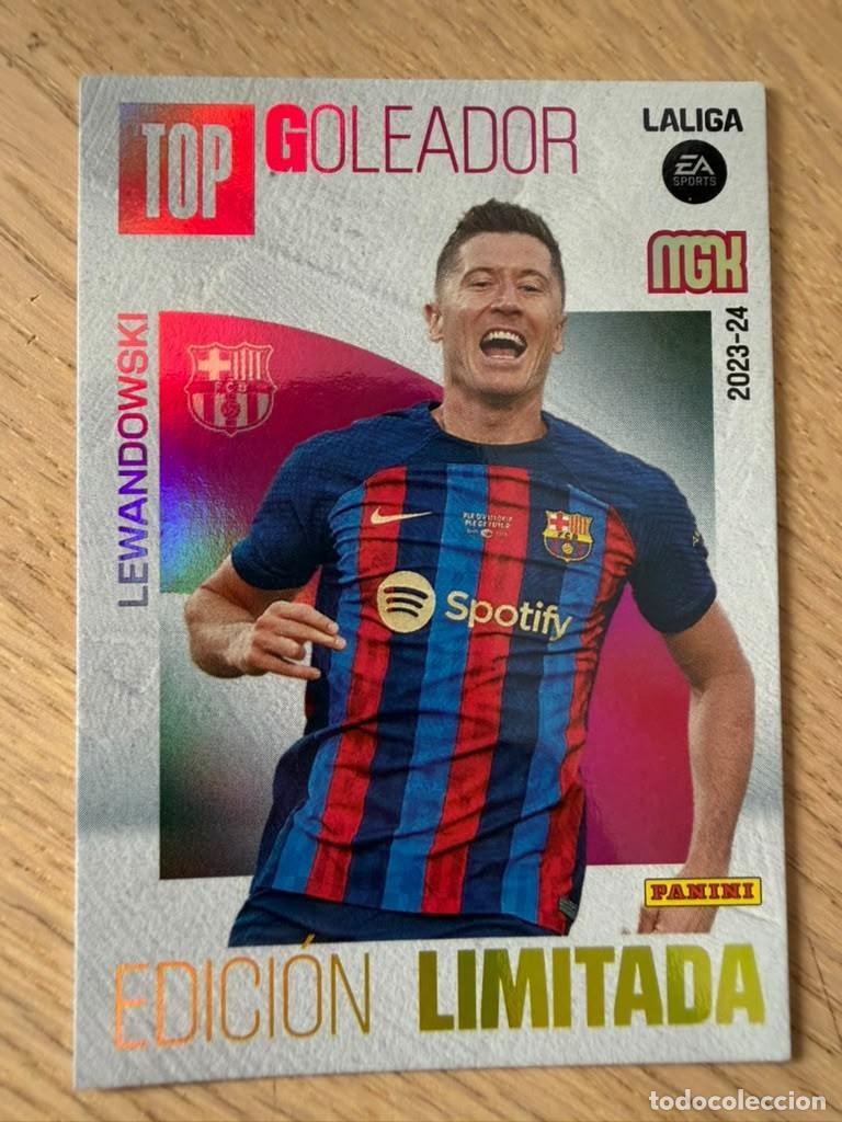 Cromos de Futebol: LEWANDOWSKI TOP GOLEADOR LIMITADA BARCELONA 23 24 2023 2024 LIGA EA SPORT PANINI MEGACRACKS MGK CARD