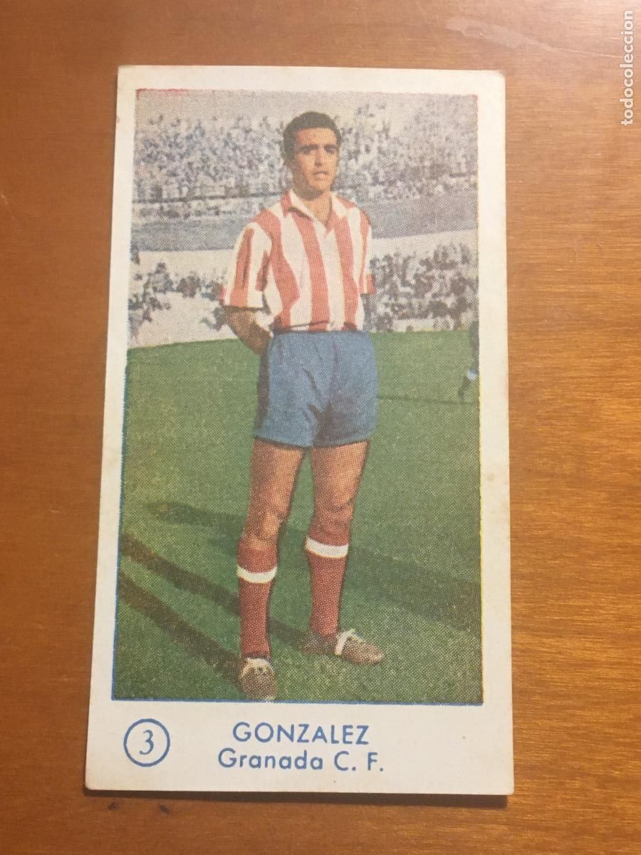 Cromos de f&uacute;tbol: gonzalez granada cromo campeonato futbol 1957 1958 graficas bachende nunca pegado