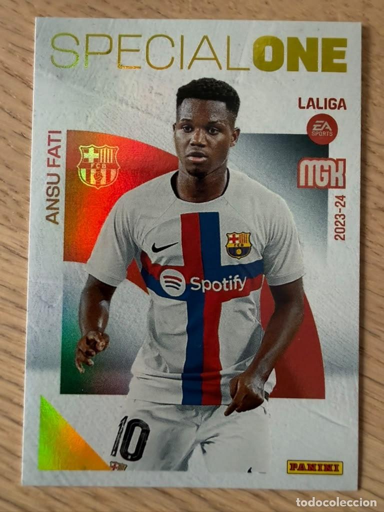 Figurine di Calcio: 381 ANSU FATI SPECIAL ONE BARCELONA 23 24 2023 2024 LIGA EA SPORT PANINI MEGACRACKS MGK CARD