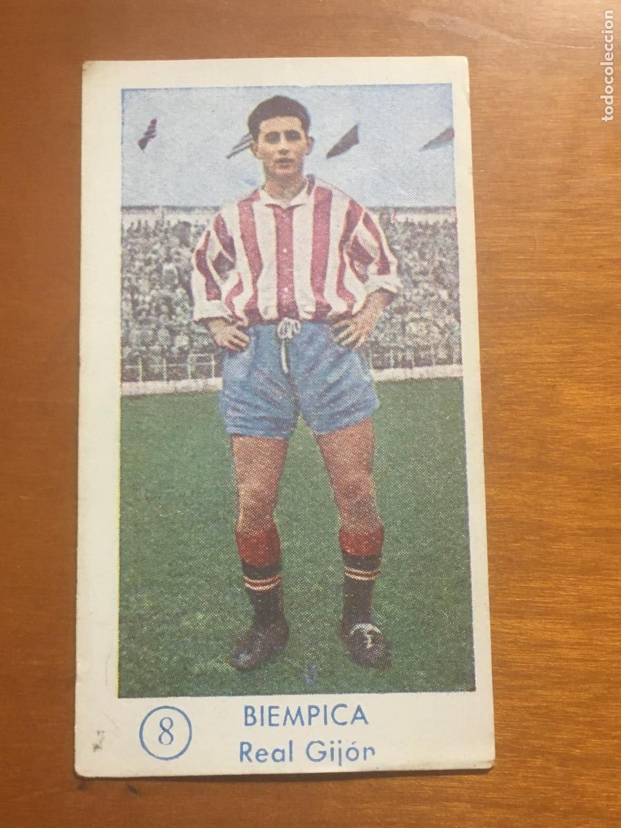 Figurine di Calcio: biempica sporting gijon cromo campeonato futbol 1957 1958 graficas bachende nunca pegado