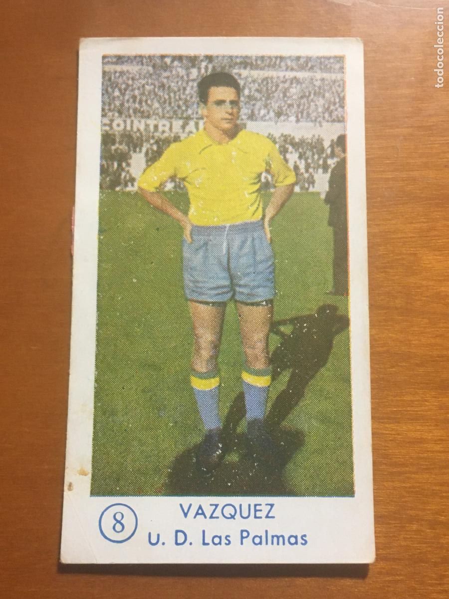 Cromos de Futebol: vazquez las palmas cromo campeonato futbol 1957 1958 graficas bachende nunca pegado