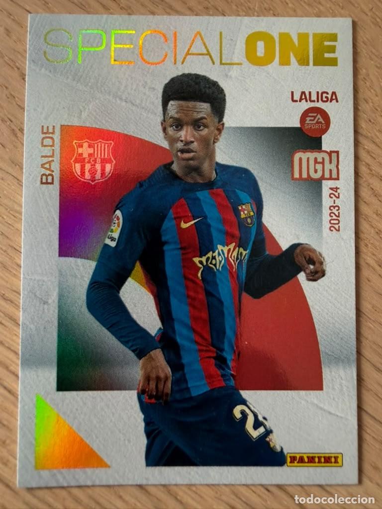 Fu&szlig;ball-Sticker: 385 BALDE SPECIAL ONE BARCELONA 23 24 2023 2024 LIGA EA SPORT PANINI MEGACRACKS MGK CARD