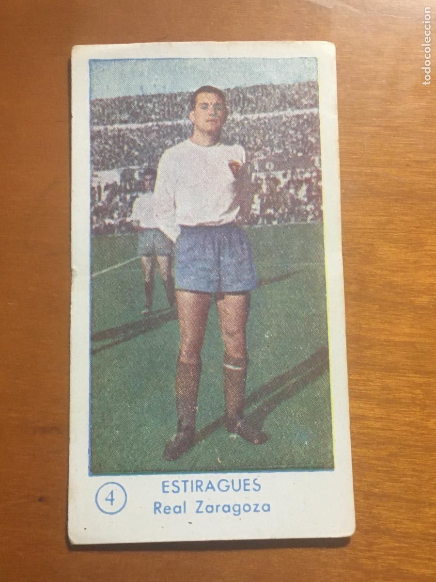Cromos de Futebol: estiragues zaragoza cromo campeonato futbol 1957 1958 graficas bachende nunca pegado