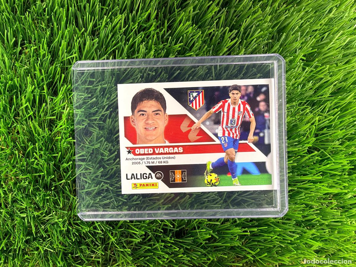 Fu&szlig;ball-Sticker: N&ordm; 14B Obed Vargas Atl&eacute;tico de Madrid Liga Este 26 27