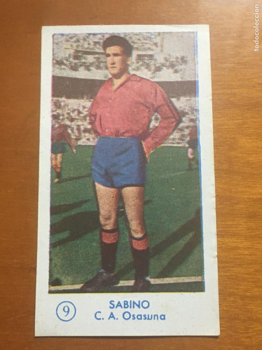 Cromos de Futebol: sabino osasuna cromo campeonato futbol 1957 1958 graficas bachende nunca pegado