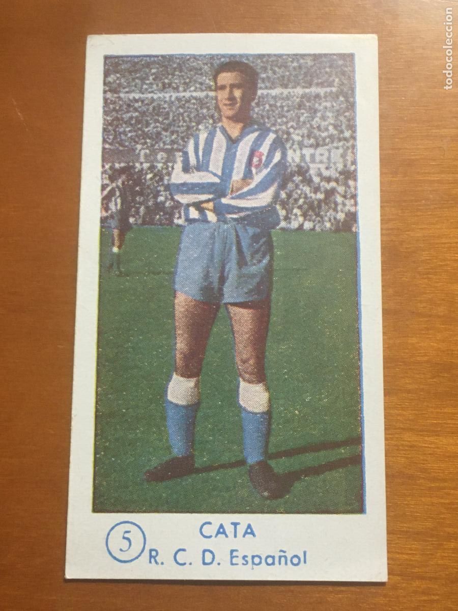 Fu&szlig;ball-Sticker: cata espa&ntilde;ol cromo campeonato futbol 1957 1958 graficas bachende nunca pegado
