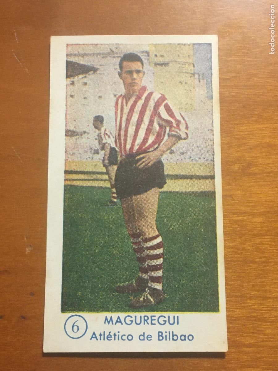 Cromos de f&uacute;tbol: maguregui athletic bilbao cromo campeonato futbol 1957 1958 graficas bachende nunca pegado