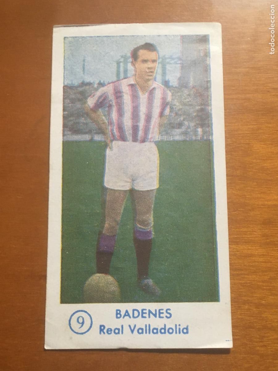 Cromos de f&uacute;tbol: badenes valladolid cromo campeonato futbol 1957 1958 graficas bachende nunca pegado