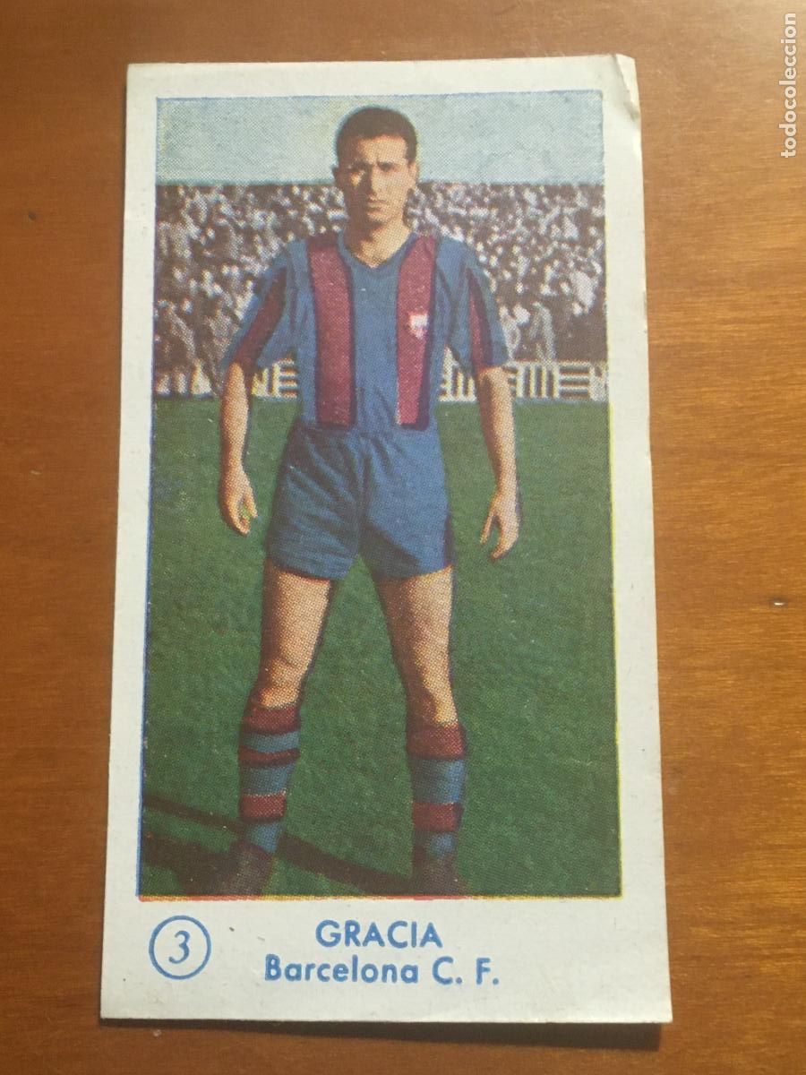 Cromos de f&uacute;tbol: gracia barcelona cromo campeonato futbol 1957 1958 graficas bachende nunca pegado