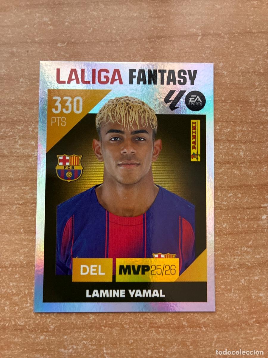 Cromos de f&uacute;tbol: 5 LAMINE YAMAL BARCELONA LALIGA FANTASY LIGA ESTE 2026 2027
