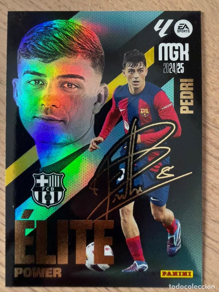 Cromos de f&uacute;tbol: P13 P 13 PEDRI ELITE POWER BARCELONA 24 25 2024 2025 LIGA EA SPORT PANINI MEGACRAKS MGK CARD