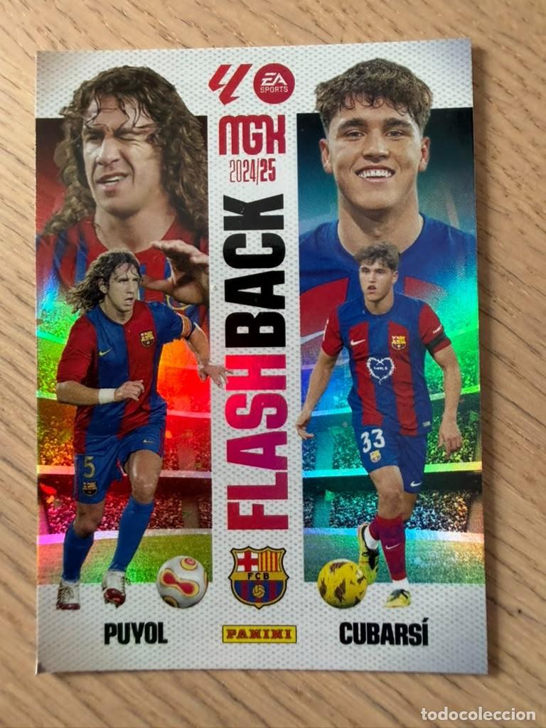 Cromos de f&uacute;tbol: 430 PUYOL CUBARSI FLASHBACK BARCELONA 24 25 2024 2025 LIGA EA SPORT PANINI MEGACRAKS MGK CARD