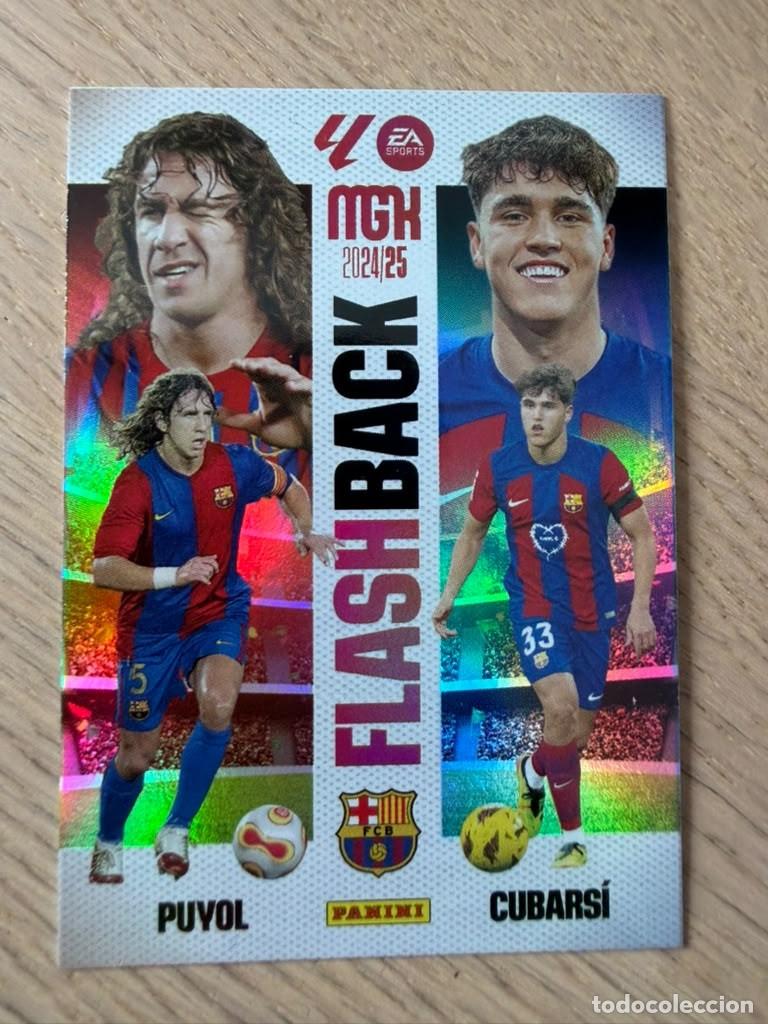 Cromos de f&uacute;tbol: 430 PUYOL CUBARSI FLASHBACK BARCELONA 24 25 2024 2025 LIGA EA SPORT PANINI MEGACRAKS MGK CARD