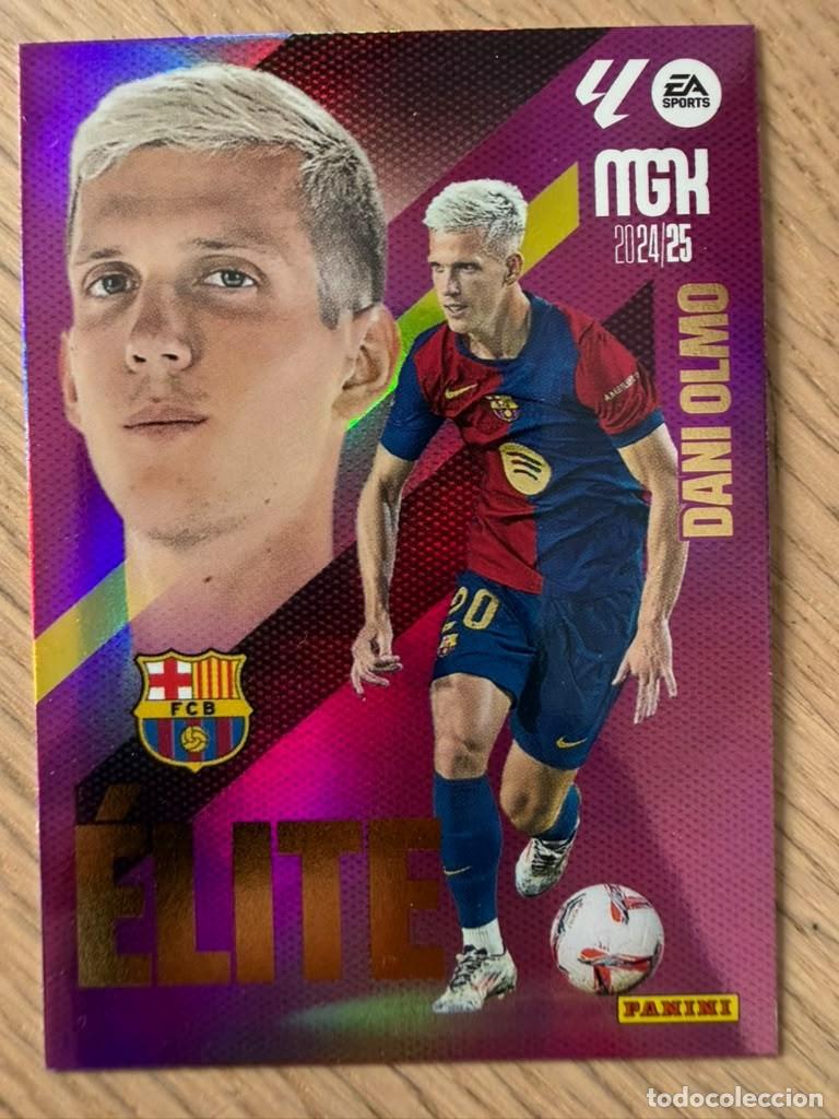 Cromos de f&uacute;tbol: 496 DANI OLMO ELITE BARCELONA 24 25 2024 2025 LIGA EA SPORT PANINI MEGACRAKS MGK CARD
