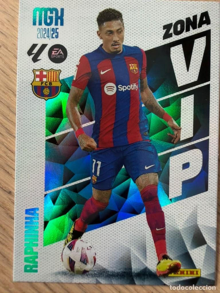Cromos de f&uacute;tbol: 506 RAPHINHA ZONA VIP BARCELONA 24 25 2024 2025 LIGA EA SPORT PANINI MEGACRAKS MGK CARD