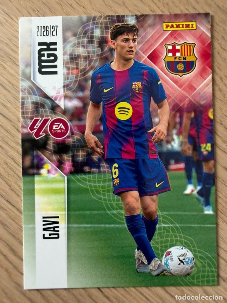 Cromos de f&uacute;tbol: 84 GAVI BARCELONA 26 27 2026 2027 LIGA EA SPORT PANINI MEGACRAKS MGK CARD