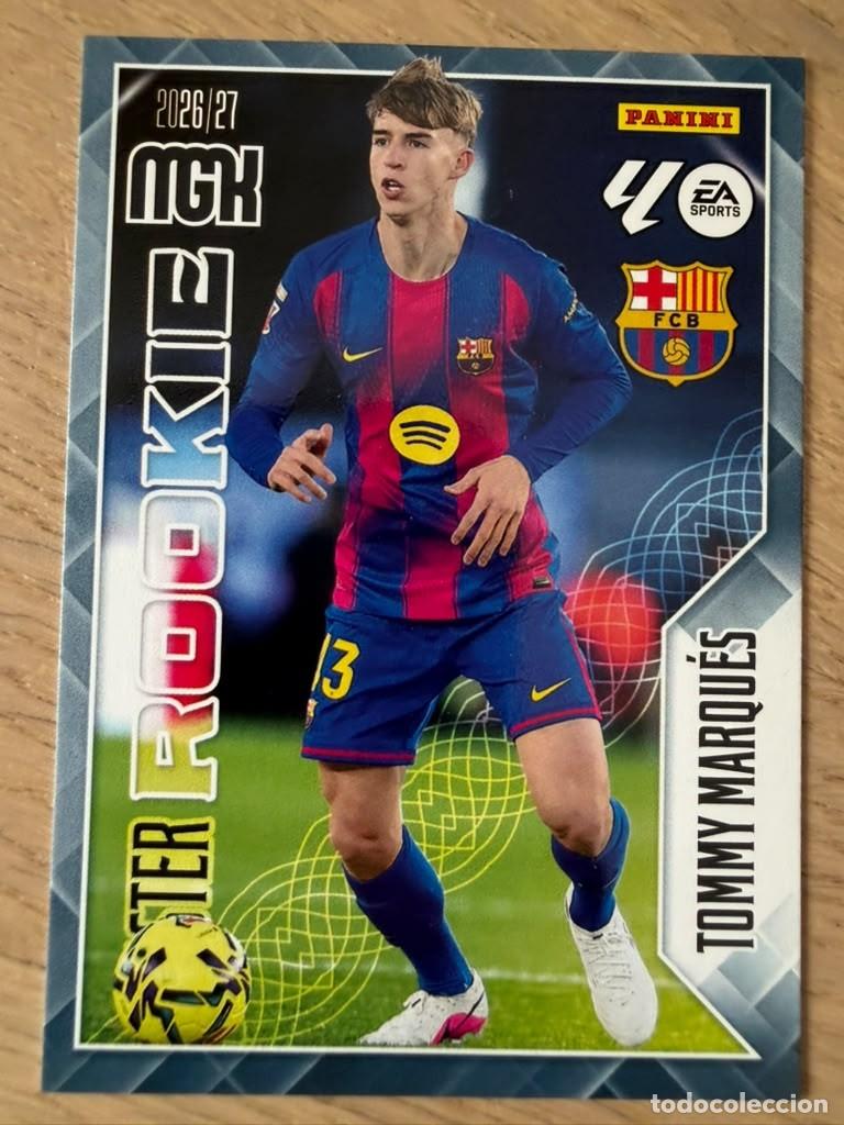 Fu&szlig;ball-Sticker: 420 TOMMY MARQUES MASTER ROOKIE BARCELONA 26 27 2026 2027 LIGA EA SPORT PANINI MEGACRACKS MGK CARD