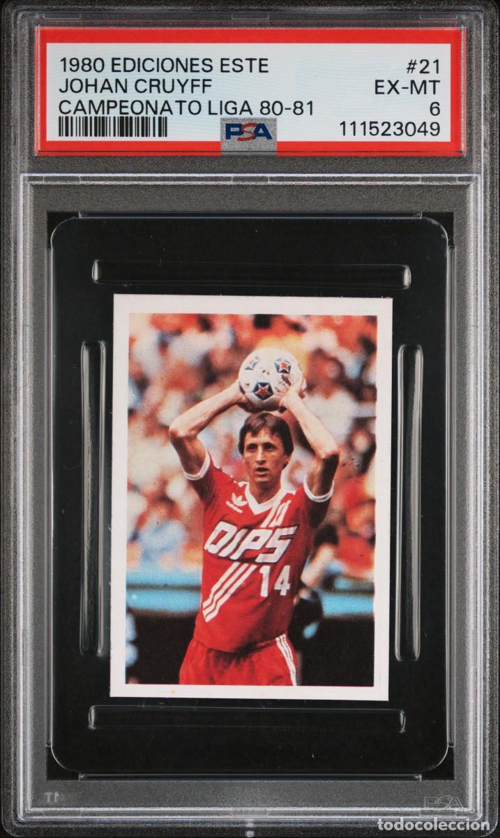 Cromos de f&uacute;tbol: Johan Cruyff #21 Liga Este Campeonato Liga 80 81 1980 81 Psa 6
